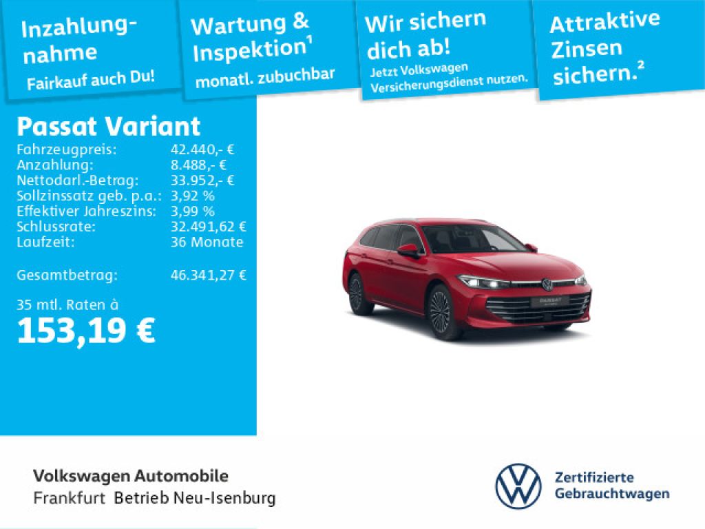 VW Passat bei Reisemobile.expert - Hauptabbildung VW Passat bei Reisemobile.expert - Hauptabbildung
