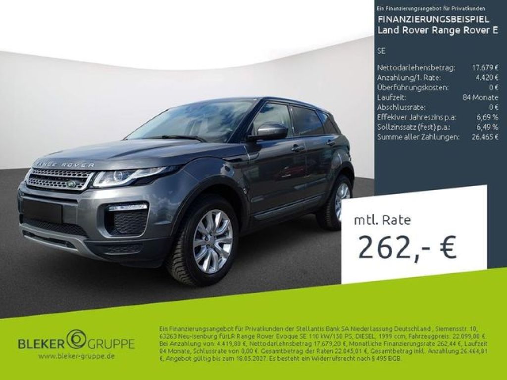 Land Rover Range Rover Evoque bei Reisemobile.expert - Hauptabbildung Land Rover Range Rover Evoque bei Reisemobile.expert - Hauptabbildung