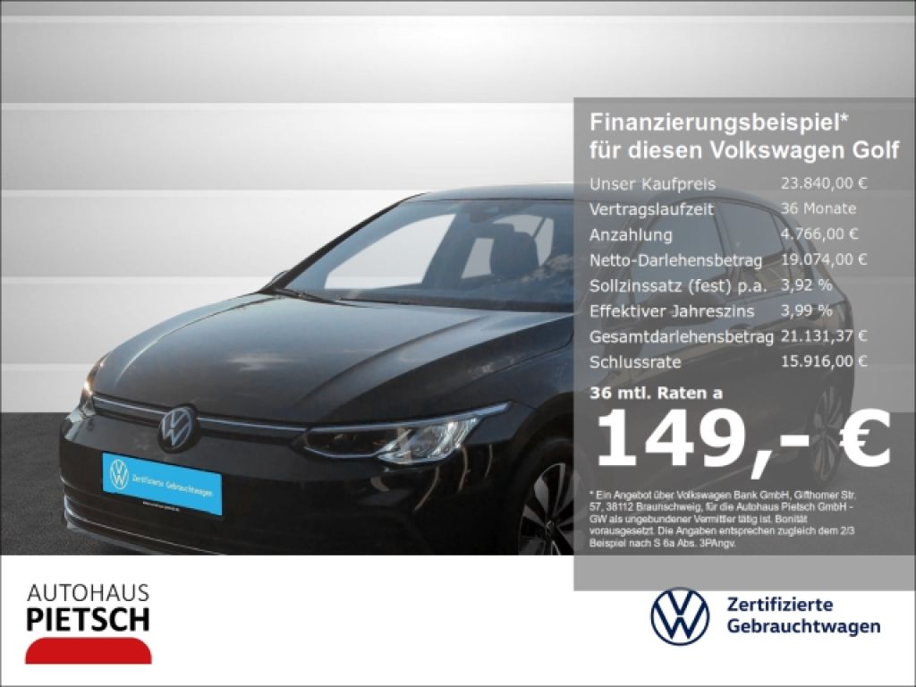 VW Golf VIII bei Reisemobile.expert - Hauptabbildung VW Golf VIII bei Reisemobile.expert - Hauptabbildung