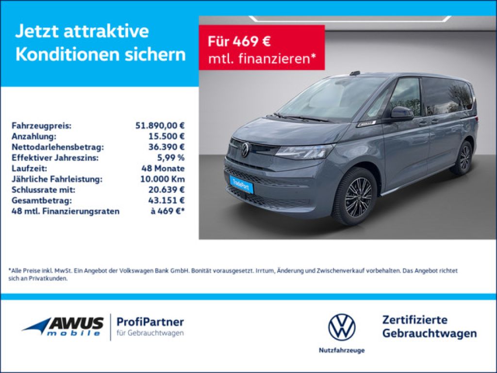 VW T7 Multivan bei Reisemobile.expert - Hauptabbildung VW T7 Multivan bei Reisemobile.expert - Hauptabbildung