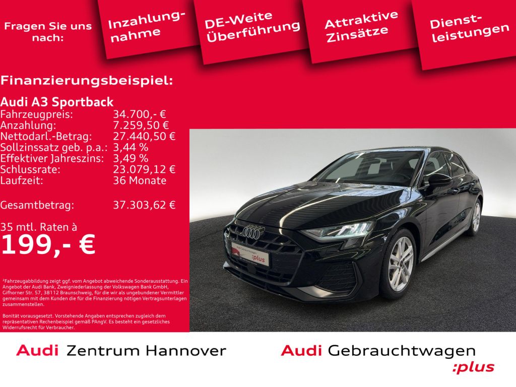 Audi A3 Sportback bei Reisemobile.expert - Hauptabbildung