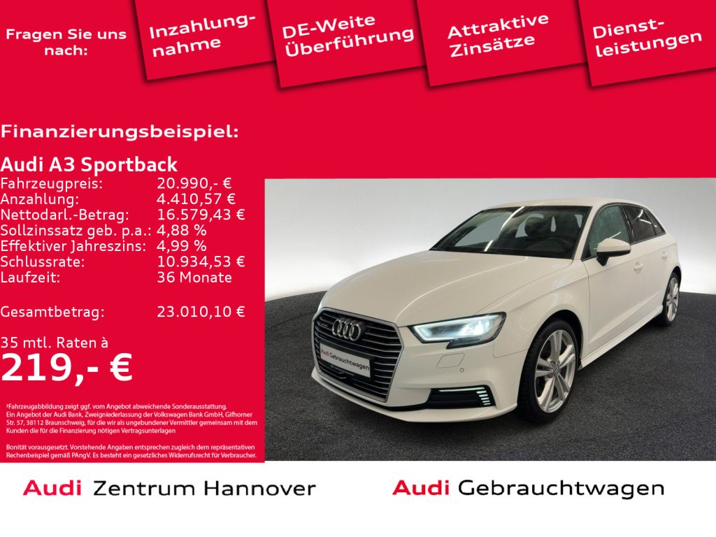 Audi A3 Sportback bei Reisemobile.expert - Hauptabbildung Audi A3 Sportback bei Reisemobile.expert - Hauptabbildung